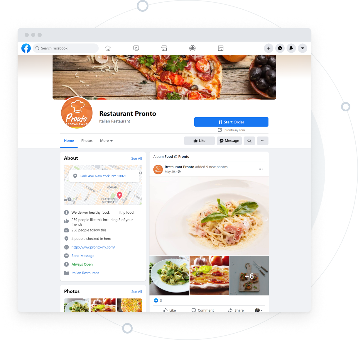 Meetfood Online - vende en facebook